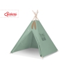 Tipi pour Enfant + Plumes Décoratives Blanc Vert