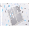 Tipi pour Enfant + Plumes Décoratives Bleu Gris étoiles