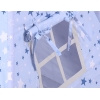Tipi pour Enfant + Plumes Décoratives Bleu Gris étoiles