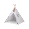 Tipi pour Enfant + Plumes Décoratives Gris
