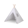 Tipi pour Enfant + Plumes Décoratives Gris