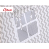 Tipi pour Enfant + Plumes Décoratives Gris Chevron