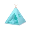 Tipi pour Enfant + Plumes Décoratives Menthe