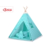 Tipi pour Enfant + Plumes Décoratives Menthe