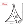 Tipi pour Enfant + Plumes Décoratives Miel