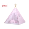Tipi pour Enfant + Plumes Décoratives Rose Chevron