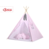 Tipi pour Enfant + Plumes Décoratives Rose Chevron