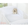 Tour de Lit Bébé a Barreaux Blanc Cœurs
