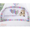Tour de Lit Bébé a Barreaux Lila Cœurs