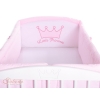 Tour de lit bébé 70x140 Rose