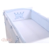 Bleu tour de lit bébé complet
