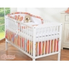 Tour de Lit Bébé Orange Rayures Cœurs