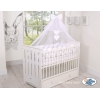 Tour de Lit Bébé Tressé 360cm Anti-chocs Blanc
