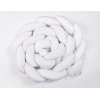 Tour de Lit Bébé Tressé 360cm Anti-chocs Blanc