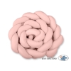 Tour de Lit Bébé Tressé 360cm Anti-chocs Rose Poussiéreux