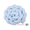 Tour de Lit Bébé Tressé Extra épais 3,6m Bleu pour Garçon