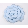 Tour de Lit Bébé Tressé Extra épais 3,6m Bleu pour Garçon