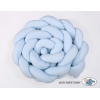 Tour de Lit Bébé Tressé Extra épais 3,6m Bleu pour Garçon