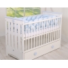 Tour de Lit Bébé Tressé Extra épais 3,6m Bleu pour Garçon