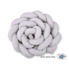Tour de Lit Bébé Tressé Extra épais 3,6m Gris