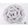 Tour de Lit Bébé Tressé Extra épais 3,6m Gris