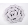 Tour de Lit Bébé Tressé Extra épais 3,6m Gris