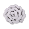 Tour de Lit Bébé Tressé Extra épais 3,6m Gris