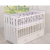 Tour de Lit Bébé Tressé Extra épais 3,6m Gris