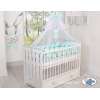 Tour de Lit Bébé Tressé Extra épais 3,6m Menthe