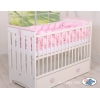 Tour de Lit Tressé pour Fille Rose