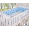 Tour de Lit Bébé Tressé Fille et Garçon Bleu pour Garçon