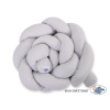 Tour de Lit Bébé Tressé Fille et Garçon Gris