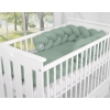 Tour de Lit Bébé Tressé Fille et Garçon Vert Pastel