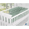 Tour de Lit Bébé Tressé Fille et Garçon Vert Pastel