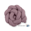 Tour de Lit Bébé Tressé Fille et Garçon Violet Pastel