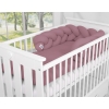 Tour de Lit Bébé Tressé Fille et Garçon Violet Pastel