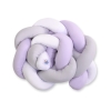 Tour de Lit Bébé Tressé  OEKO-TEX Blanc Gris Lila