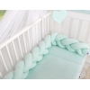 Tour de Lit Bébé Tressé  OEKO-TEX Menthe