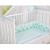 Tour de Lit Bébé Tressé  OEKO-TEX Menthe