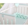 Tour de Lit Bébé Tressé  OEKO-TEX Menthe