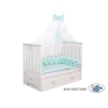 Tour de Lit Bébé Tressé  OEKO-TEX Menthe