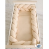 Tour de Lit Bébé Tressé XXL Beige