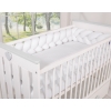 Tour de Lit pour Bébé à Nœuds 180 cm  Blanc