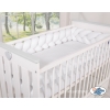 Tour de Lit pour Bébé à Nœuds 180 cm  Blanc