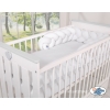 Tour de Lit pour Bébé à Nœuds 180 cm  Blanc