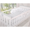 Tour de Lit pour Bébé à Nœuds 180 cm  Blanc