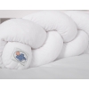 Tour de Lit pour Bébé à Nœuds 180 cm  Blanc