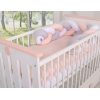 Tour de Lit pour Bébé à Nœuds 180 cm  Blanc Gris