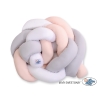 Tour de Lit pour Bébé à Nœuds 180 cm  Blanc Gris