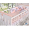 Tour de Lit pour Bébé à Nœuds 180 cm  Blanc Gris